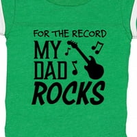 Inktastic a rekord, apám Rocks ajándék kisfiú vagy kislány Body