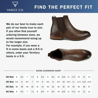 Vance Co. Mens Landon Tru Comfort Faam Pull-On Round Coe Chelsea Boot