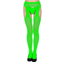 Pxiakgy intimates női puha Fehérnemű nyitott női Csipke Body Harisnya átlátszó Zöld + Egy méret