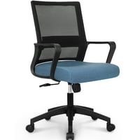 Neo szék MB-ergonomikus, Közép-hátsó állítható hálós irodai számítógép asztal szék, sötétkék