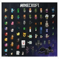 Minecraft-Sprite 2. Fali Poszter, 14.725 22.375