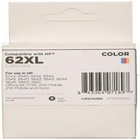 A HP 62XL C2P07AN nagy hozamú színes tintapatront az Envy 5540, 5541, 5542, 5544, 5545, 5546, 5548, 5549, és OfficeJet