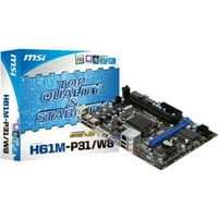 H61M-P31 W asztali alaplap, Intel lapkakészlet, foglalat H LGA-1155, Micro ATX