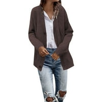 Skpblutn női kardigán pulóverek téli őszi alkalmi kényelmes felsők szilárd gomb nyakú Hosszú ujjú kötött pulóver kabátok