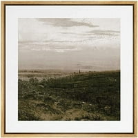 Keretezett vászon nyomtatás művészet felhős viharos Barna vidék táj természet illusztrációk képzőművészet parasztház