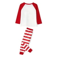 CIYCuIT család megfelelő karácsonyi pizsama szett rajzfilm jávorszarvas nyomtatás Hosszú ujjú felsők + nadrág Holiday