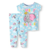 Dumbo kislány pamut szorosan illeszkedő pizsamák, szett