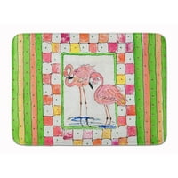 Carolines Treasures 8077-szőnyeg madár-flamingó Gépben mosható memóriahab szőnyeg, 27
