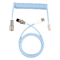 Kábel töltés USB Split kábel fém csatlakozó mechanikus billentyűzet kék