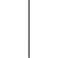 Ekena Millwork 3 4 W 77 H élettartamú vinil, farokforma két egyenlő panel, emelt panel redőnyök, w redőnyök, fekete,