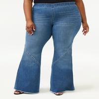 Sofia Jeans by Sofia Vergara női plusz méretű Melisa magas emelkedéssel szuper fáklya húzza a farmert